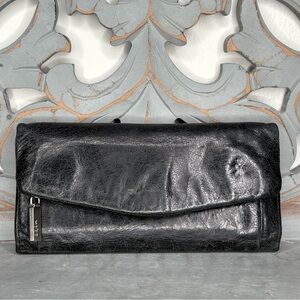 HOBO Black Leather Clutch